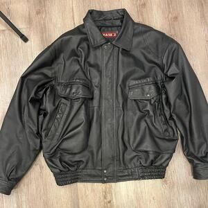 Phase 2 black genuine leather
